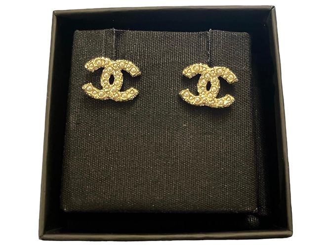 Chanel CC Goldohrringe Golden