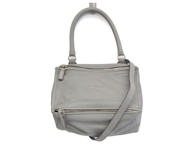 Givenchy Pandora Grey Leather  ref.1159908