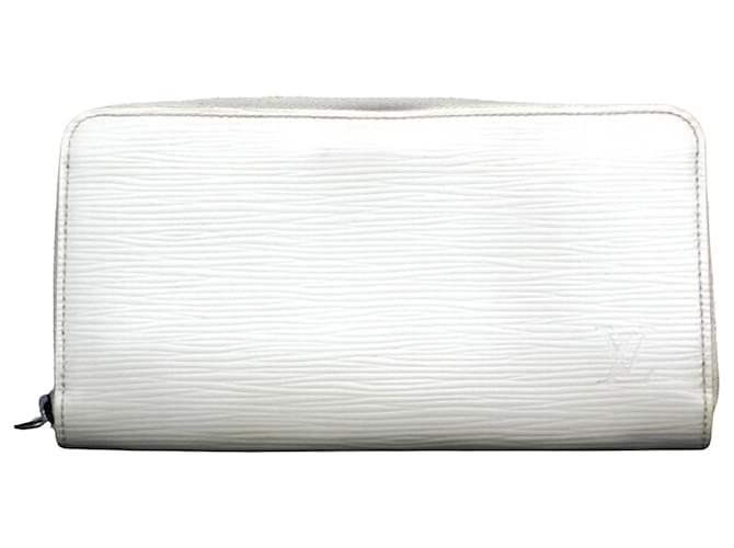 Louis Vuitton Zippy Wallet Cuir Blanc  ref.1159953