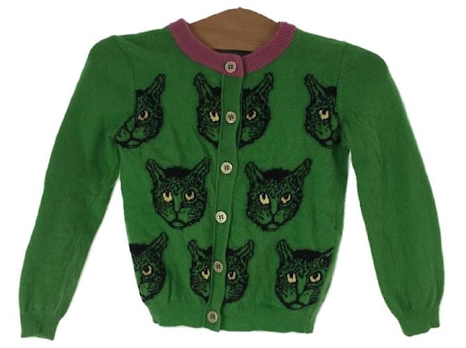 Gucci Casacos Boy Coats Verde Lã  ref.1160280