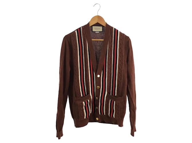 Gucci Blazers Jackets Brown Cotton  ref.1160418