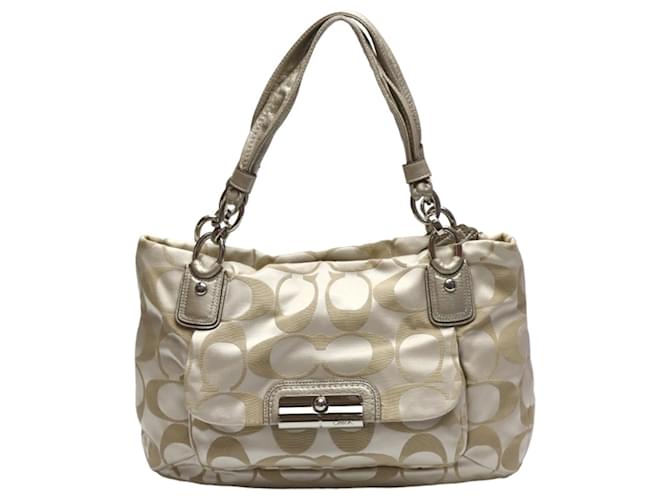Coach Beige Leather  ref.1160423