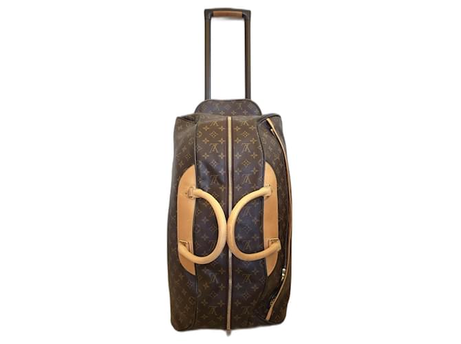 Louis Vuitton Eole 60 Traveller's bag Brown Cloth  ref.1160431
