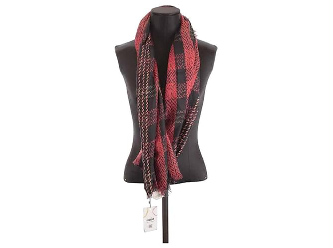 Balenciaga Silk square scarf Red  ref.1160548