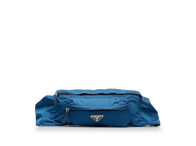 Blue Prada Tessuto Belt Bag Cloth  ref.1160764