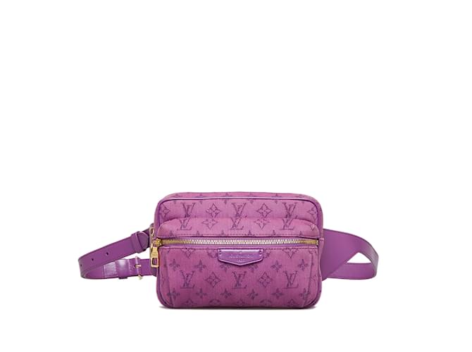 Purple Louis Vuitton Monogram Denim Outdoor Bumbag Belt Bag  ref.1160782