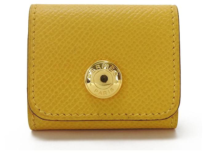 Hermès Hermes Amarelo Couro  ref.1160885