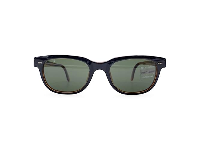 Giorgio Armani Vintage Black Brown Sunglasses 376-S 227 140 mm Plastic  ref.1160916