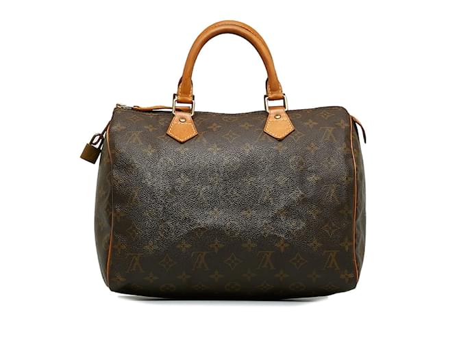 Louis Vuitton Monogram Speedy 30 M41526 Brown Cloth  ref.1160928