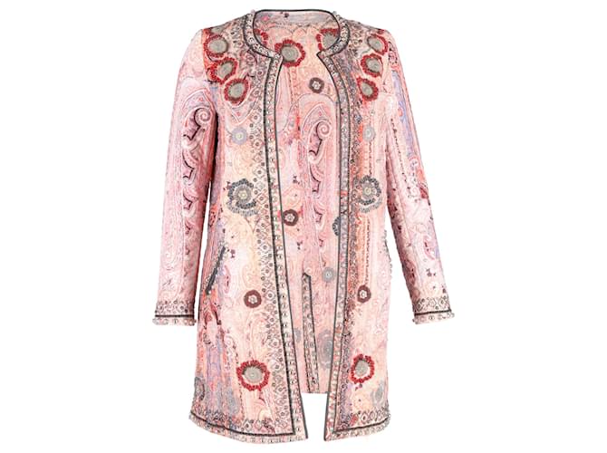 Isabel Marant Juliana Embellished Coat in Pink Cotton  ref.1161094