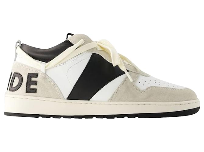 Autre Marque Rhecess Low Sneakers - Rhude - Leather - White/Black Pony-style calfskin  ref.1161119