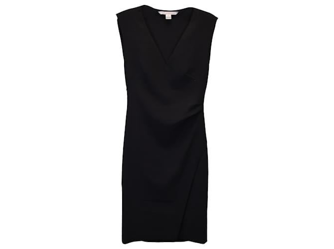 Diane Von Furstenberg Megan Kleid aus schwarzem Polyester  ref.1161148