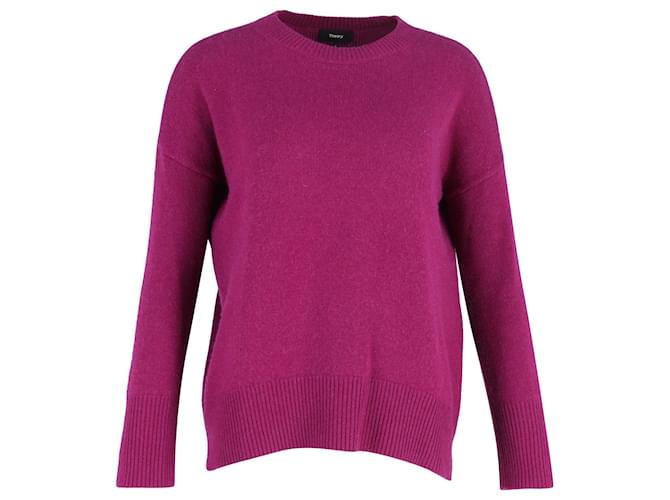 Pull Col Rond Theory en Cachemire Violet Laine  ref.1161160