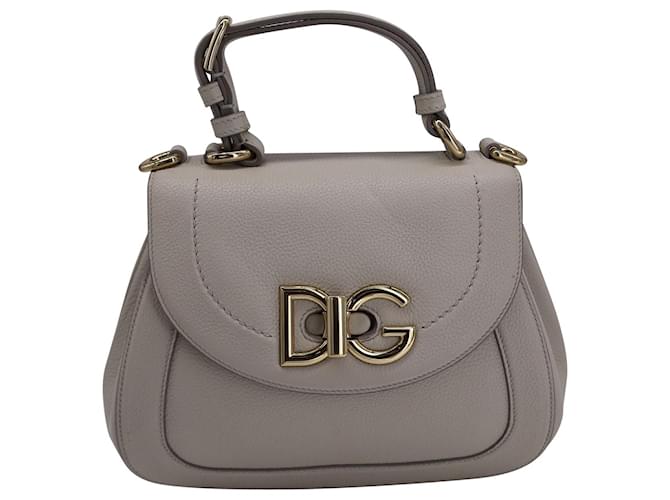 Dolce & Gabbana Wifi Top Handle Bag in Grey Leather  ref.1161215