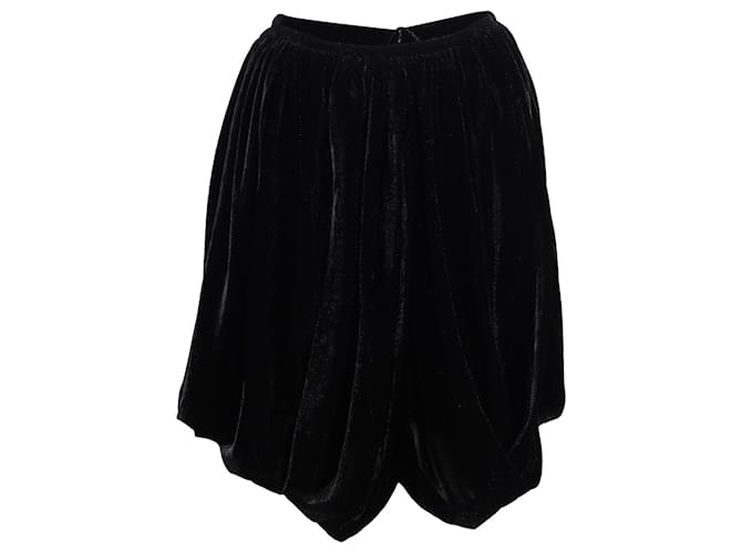 Alaïa Minifalda asimétrica Alaia de poliéster negro  ref.1161244