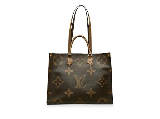 Louis Vuitton Monogram Reverse Giant OnTheGo GM  M45320 Brown Cloth  ref.1161311