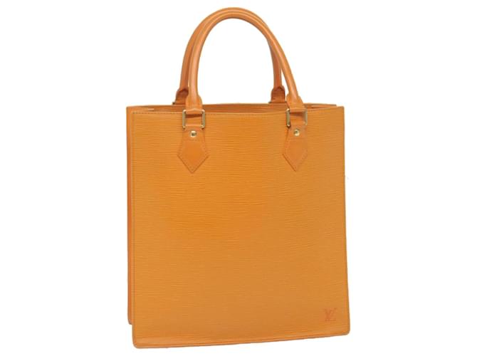 LOUIS VUITTON Epi Sac Plat PM Hand Bag Orange Mandarin M5274H LV Auth 59637 Leather  ref.1161391
