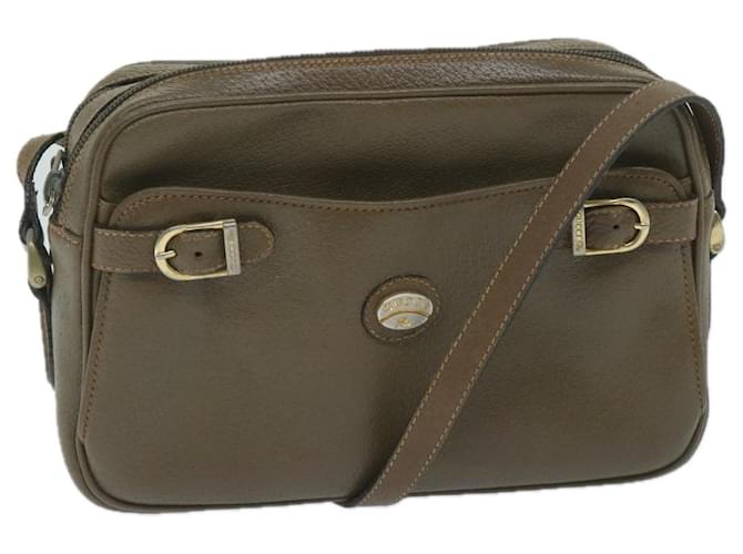 GUCCI Shoulder Bag Leather Beige Auth 59969  ref.1161421