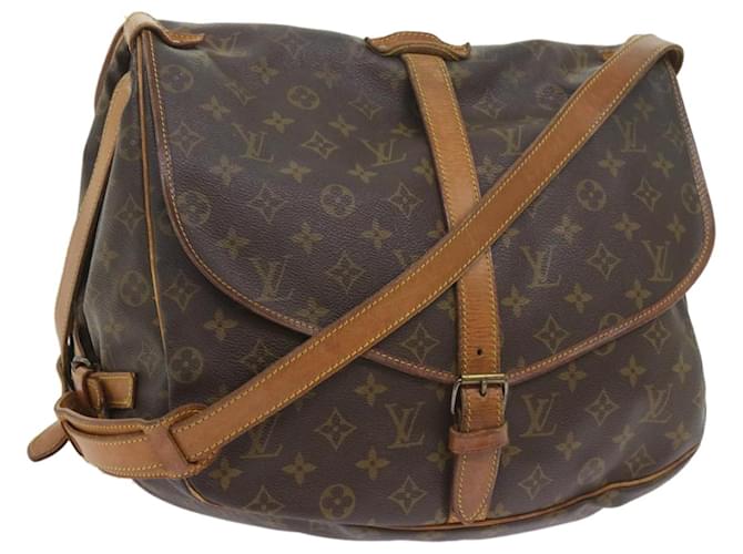 Louis Vuitton Monogram Saumur 35 Shoulder Bag M42254 LV Auth ar10836b Cloth  ref.1161426