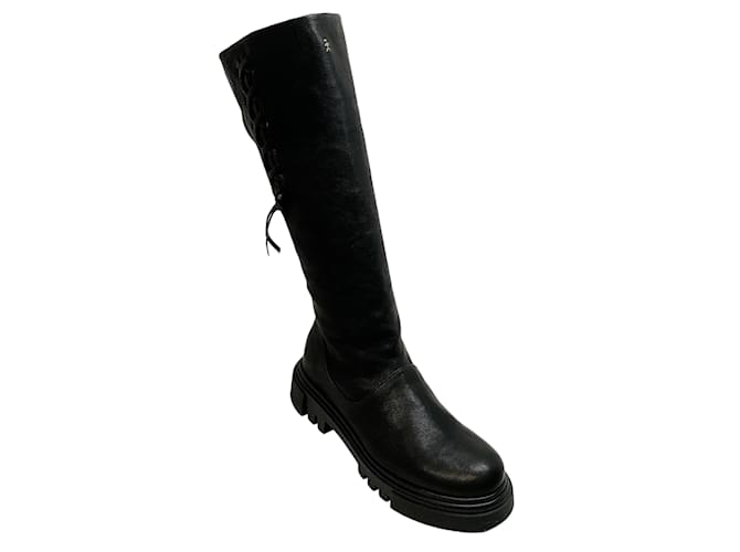 Autre Marque Henry Beguelin Black Leather Stivale Boots  ref.1161512