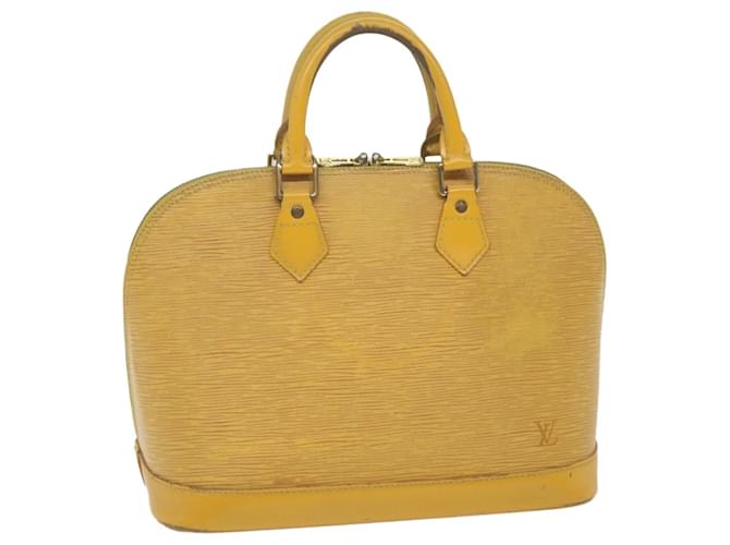 LOUIS VUITTON Epi Alma Hand Bag Tassili Yellow M52149 LV Auth 59820 Leather  ref.1161729