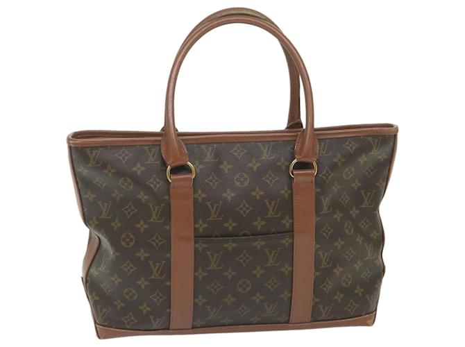 LOUIS VUITTON Monogram Sac Weekend PM Tote Bag M42425 LV Auth bs9783 Toile Monogramme  ref.1161804