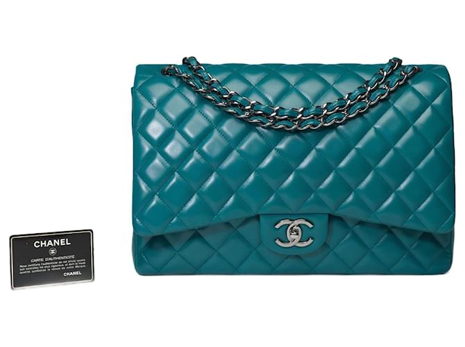 Sac Chanel Timeless/Classic in Blue Leather - 101588  ref.1161836