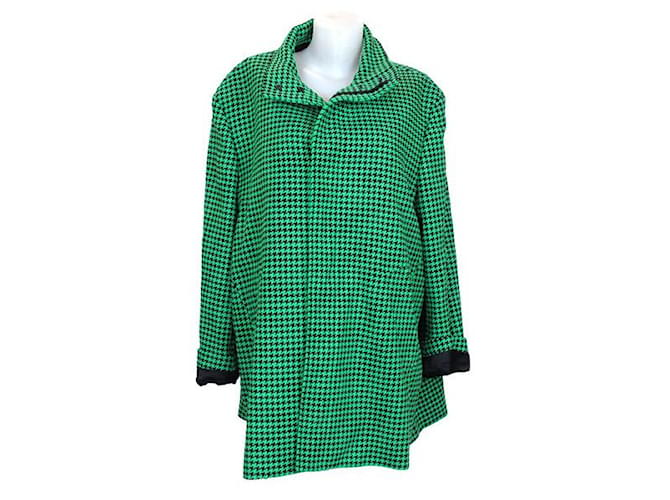 Balenciaga Manteaux, Vêtements d'extérieur Laine Vert  ref.1161868