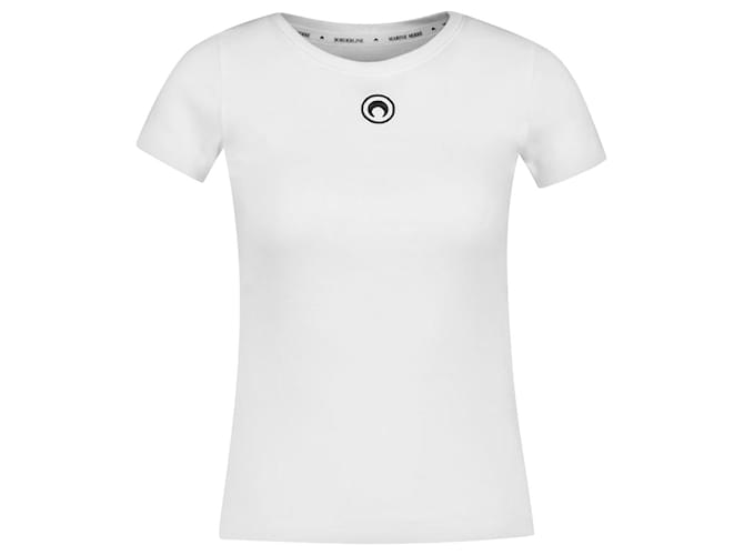1X1 T-shirt a coste - Marine Serre - Cotone - Bianco  ref.1161892