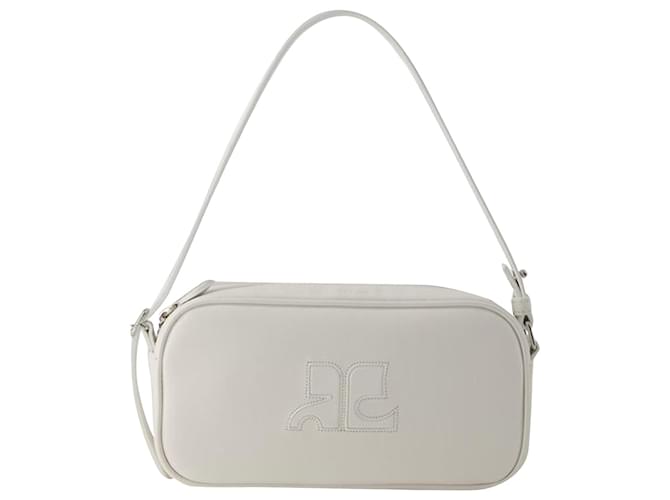 Réedition Baguette Bag - Courreges - Leather - Heritage White Pony-style calfskin  ref.1161923