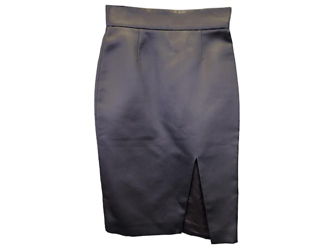 Miu Miu Pencil Skirt in Grey Silk  ref.1161927