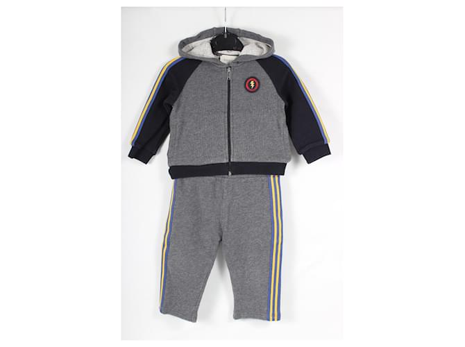 Outfit Gucci for your Babyboy Grey Cotton  ref.1162078