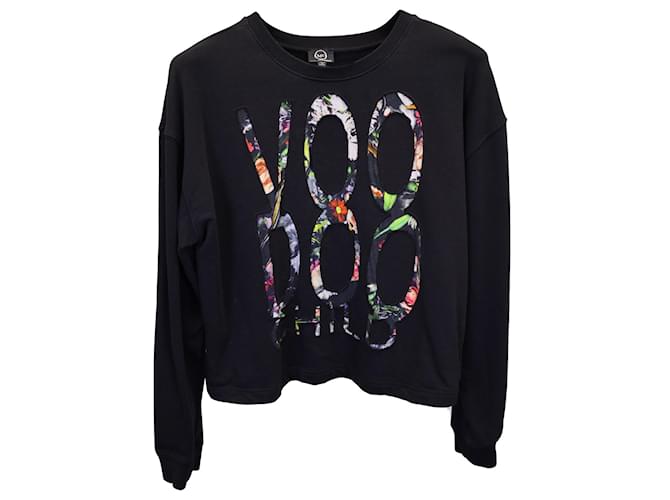 Alexander McQueen McQ Voodoo Child Print Sweatshirt aus schwarzer Baumwolle  ref.1162258