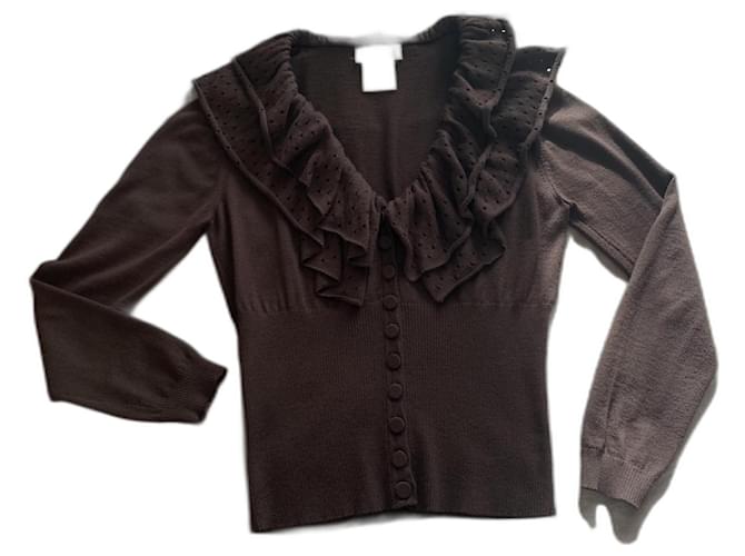 Givenchy Knitwear Brown Wool Viscose  ref.1162313