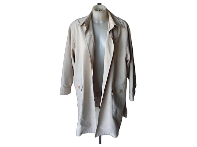 Trench imperméable Max Mara Polyester Beige  ref.1162321