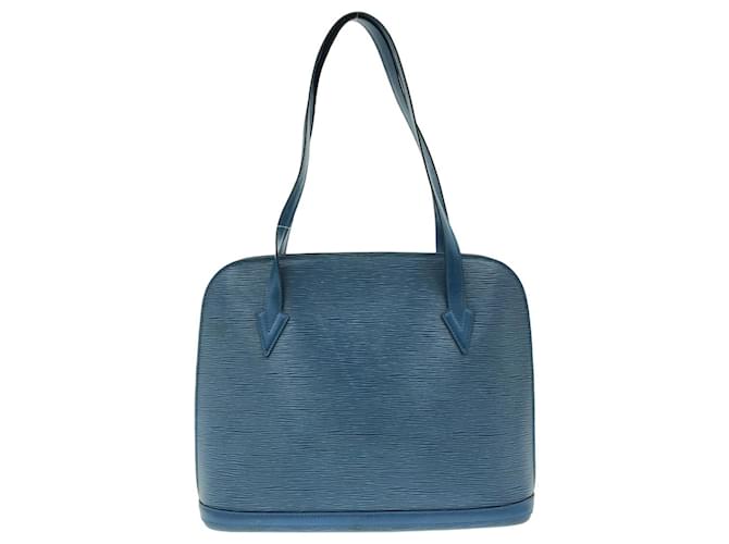 Louis Vuitton Lussac Azul Cuero  ref.1162500
