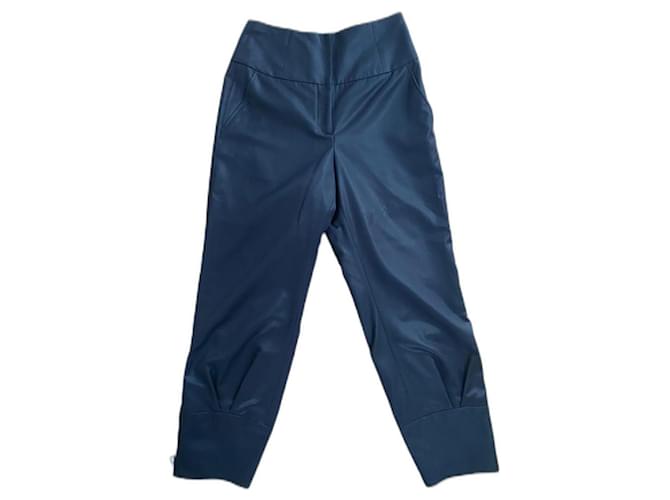 Pantalones Céline Azul Lana  ref.1162552