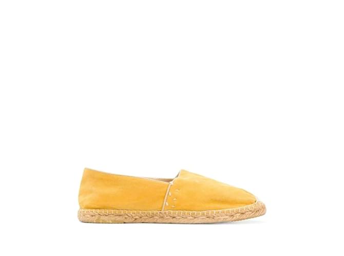 Gucci Yellow Suede Espadrilles  ref.1162747