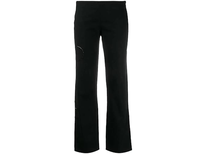 Gianni Versace Versace Pantalón de algodón negro  ref.1162749