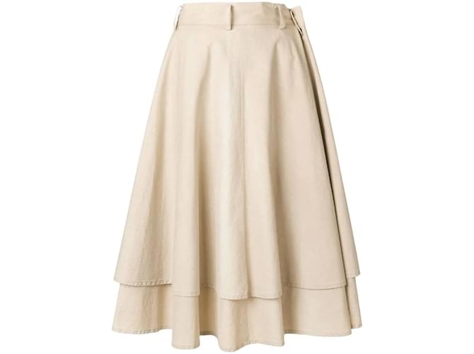 Yohji Yamamoto Beige Cotton Skirt  ref.1162752