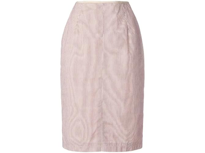 Jean Paul Gaultier Striped Skirt Beige  ref.1162759