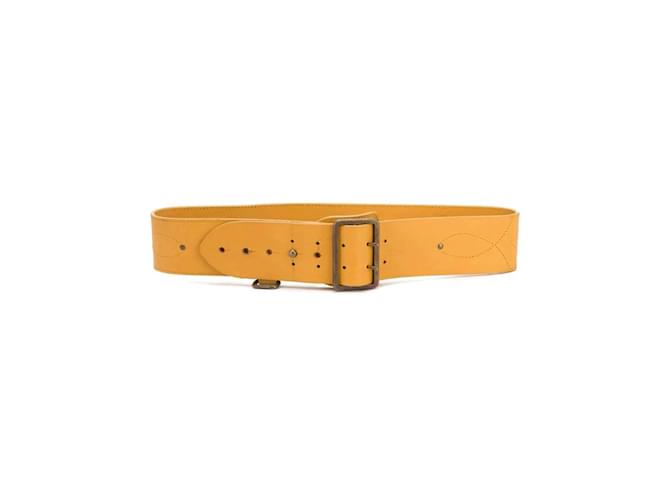 Gianfranco Ferré Yellow Leather Belt  ref.1162763