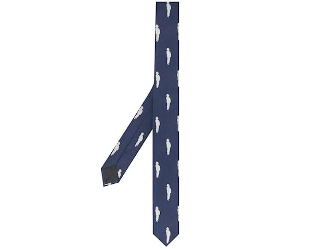 Gianfranco Ferré Blue with Prints Silk Tie  ref.1162765