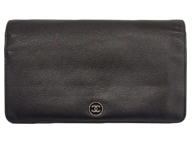 Classique CC de Chanel Cuir Noir  ref.1162899