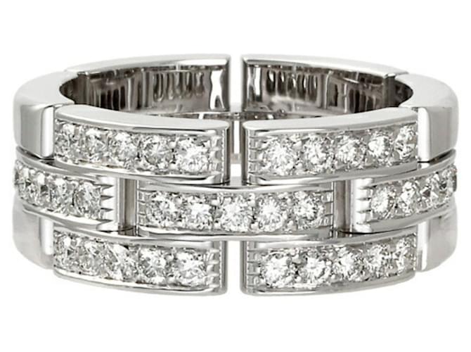 Cartier Maillon panthere Silvery White gold  ref.1162939
