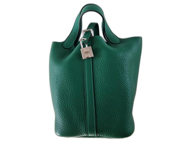 Hermès Picotin 18 Verde Cuero