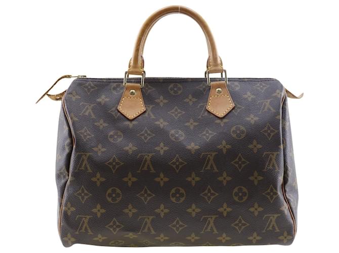 Louis Vuitton Speedy 30 Brown Cloth  ref.1163006