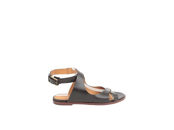 Isabel Marant Sapatos de sandália de couro Preto  ref.1163115