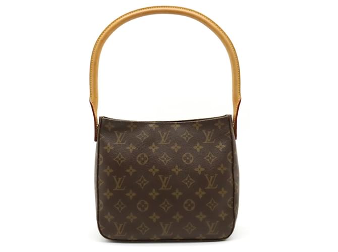 Louis Vuitton Looping MM Marrom Lona  ref.1163187