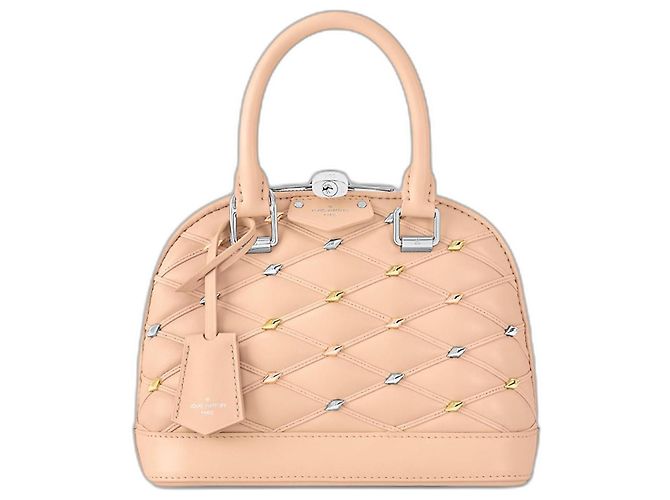 Louis Vuitton Alma BB Bolsa de couro bege